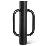 Fumingpal T Post Driver - 12LB Fence Post Driver Heavy Duty Hand Post Pounder with Handle Black Steel Rammer for U Fence Post Wooden Post Hole Diggers,Black