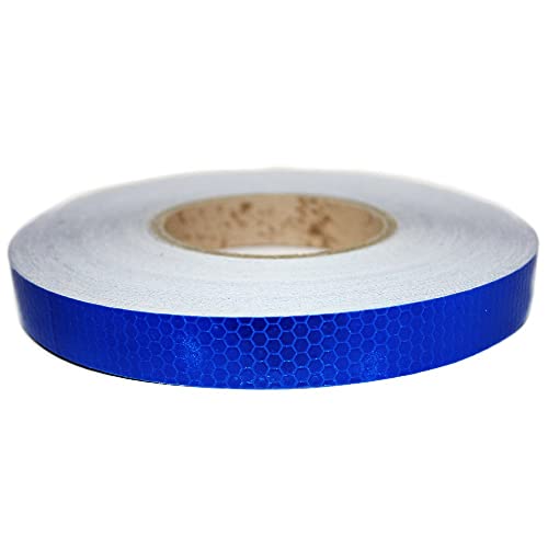 Preisvergleich Produktbild Tuqiang® 25MM X 5M Reflektierende Band Selbstklebende Sicherheit Warnung Conspicuity Nacht Reflektor Streifen Tape Film Aufkleber (Blau)