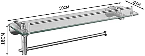 Porte-Serviettes Mural en Verre Trempé et Support Métallique TOU - 3