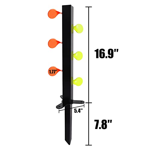 Highwild Steel Dueling Tree Target Metal Shooting Stand For Airsoft Bb Gun - Ground Inserted - Rated For .22/.177 Caliber #TOP1