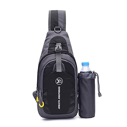 Bolsa de peito masculina para esportes ao ar livre multifuncional bolsa mensageiro de um ombro bolsa