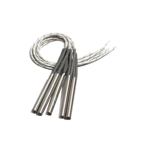 LSUHUI 2PCS 8mm 225~255mm 316SUS Tubular Cartridge Heater 110V/220V/380V Electric Heating Pipe 730W/750W/780W/800W/830W(110V,800W 8x250mm(DXL))