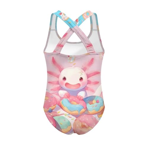 Image of Girls Swimsuit Criss Cross Back 1-Piece Summer Beach Swiwmear