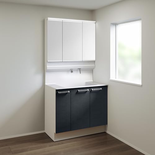 TOTO ���ʉ��ϑ�Z�b�g �I�N�^�[�u Lite 900mm �O�ʋ�(���C�hLED)+�Ј����o�� �p�i�V�F�u���b�N ����n���� OL94CZR
