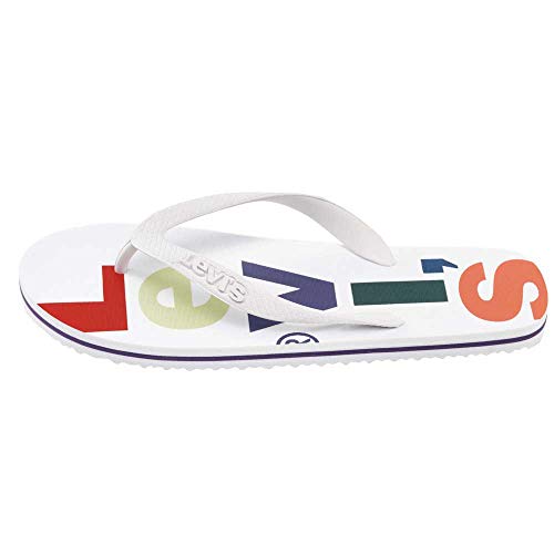 Tongs Levi's Mixte Dixon 2.0 en noir et blanc