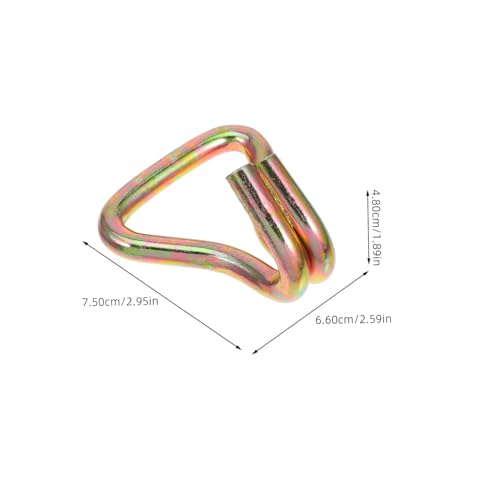 Crochets en J Métalliques d'Arrimage en Acier Renforcé Double Rangée pour Fixation Camion