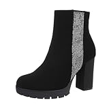  Ital Design Damenschuhe Stiefeletten High-Heel Stiefeletten, 0-531-, Kunstleder, Schwarz, Gr. 41