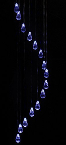 Lighted Hanging Mobile - 15 Hanging Diameond Shaped LED Pendants - 38