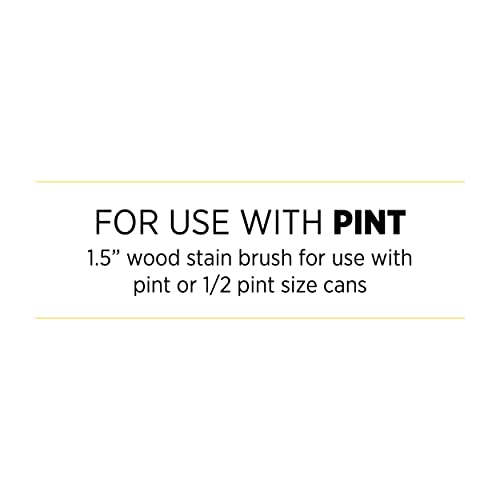 Minwax 427310008 Polycrylic Wood Stain Brush, 1.5”, White
