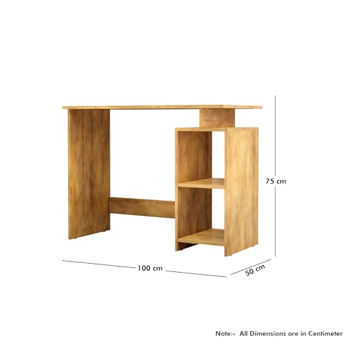 Image of Bniture Wooden Study Table for Home | Engineered Wood Laptop Study Table with Book Shelf | Multi Purpose Office Desk for Laptop, Computer, Writing & Study | Workstation for Home & Office | Giant Wood