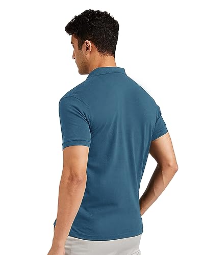 Image of EYEBOGLER Regular Fit Mens Polo Neck Half Sleeve Soild Casual Tshirt
