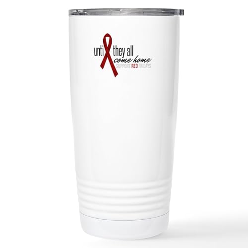 CafePress Until They All Come Home Travel Mug 20 oz. Insulated Stainless Steel Coffee Tumbler