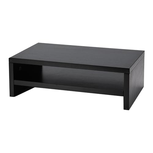 HAZCOVE 2 Tier Black Monitor Stand, Wooden Monitor Riser for Monitors/Laptop/PC Desk Risers for...