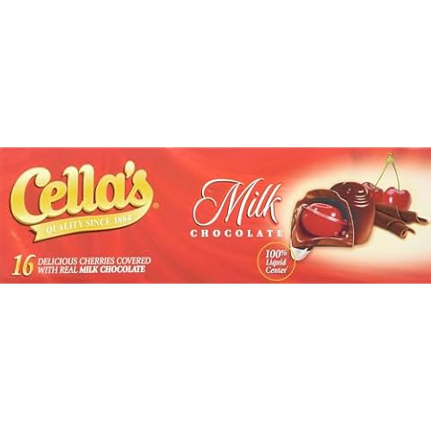 Cella's Milk Chocolate Covered Cherries, (2) 8 Ounce Boxes (Total 1 Pound) Cover