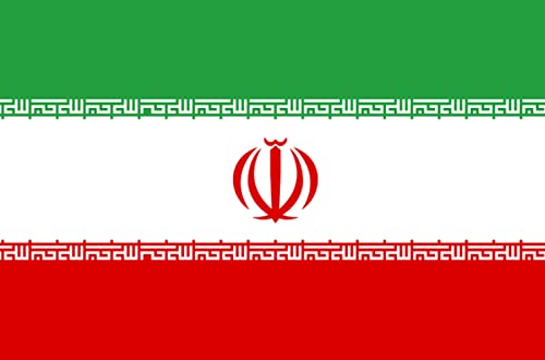 Drapeau Iran (5x3.3cm) - Sticker/autocollant