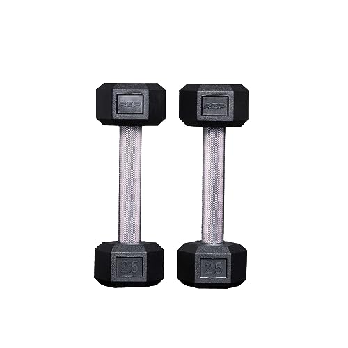 Rep Rubber Hex Dumbbells, 2.5 lb Pair