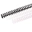 19 Mm Binding Spines Black, White, and Transparent