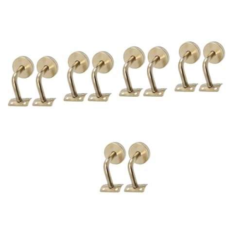 Équerres de fixation pour main courante d'escalier Veemoon en acier, lot de 10 pièces