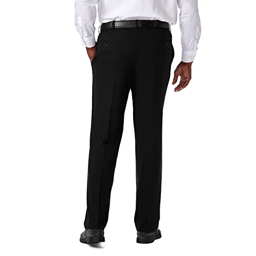 Image of Haggar Men's Cool 18 Pro Classic Fit Flat Front Casual Stretch Performance Golf Pant - Regular and Big & Tall