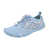 Unisex Barfuss Schuhe Damen Herren Barfußschuhe, Schnell Trocknend Wasserschuhe, Weich Leicht Traillaufschuhe Fitnessschuhe mit rutschfest Sohle & Breiter