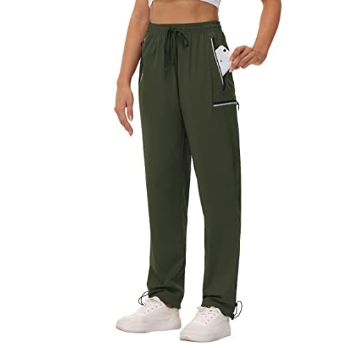 Cakulo Cargo Hiking Pants Women Waterproof Golf Rain Lightweight Wind Quick Dry Travel Stretch Water Resistant Summer