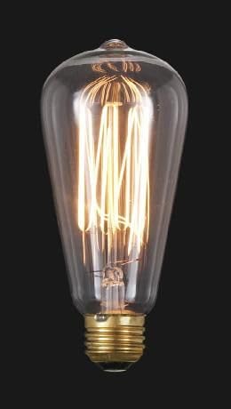 JQslight E27 Vintage Edison Light Bulb ST48 Dimmable Filament Light Bulbs 40W,Warm White 2700K Decorative Light Bulb, Retro Amber Glass Screw Lamp ,Retro Light Edison Bulb,3 Pack - Image 3