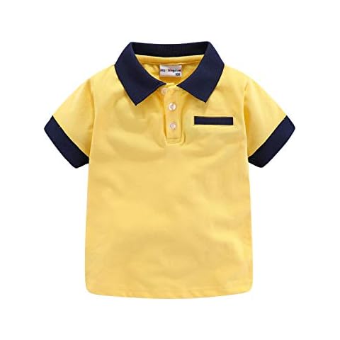 Mud Kingdom Yellow Polo Shirt for Toddlers Cover