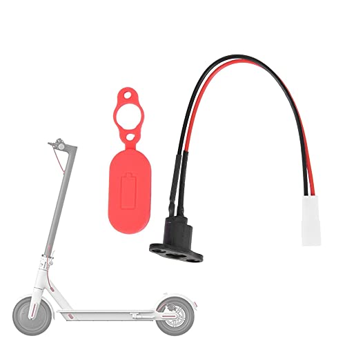 FEC tech GLDYTIMES Charger Port Cover with Charging Line Replacement for Xiaomi MIJIA M365 Electric Scooter