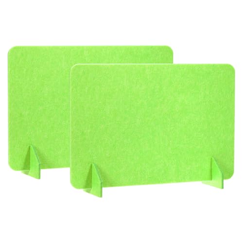 Cloison bureau acoustique PATIKIL 24x16" | Panneau autoportante vert pour poste de travail