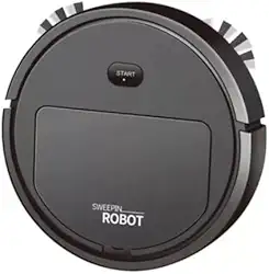 Robô Varredora/Aspirador De Pó 1200PA Automática 3 Em 1 Limpeza Doméstica Robótico Inteligente E Silencioso (cor: aleatório)