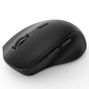 BQSS Wireless Computer Mouse, 2.4G Noiseless Mouse with USB Receiver -3 Adjustable DPI Levels-Portable Computer Mice Compatible with PC, Mac, Laptop, Chromebook （Black）