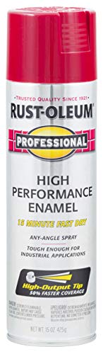 Image of Rust-Oleum 7565838 Professional High Performance Enamel Spray Paint, 15 oz, Gloss Regal Red