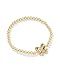 Kendra Scott Haley Bow Stretch Bracelet, 14K Gold-Plated Brass, Fashion Jewelry for Women, Ivory Mother Of Pearl