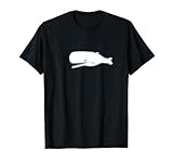 Art minimal d'un cachalot pour les dauphins et les fans de baleines. Design stylisé pour les personnes qui préfèrent l'art simple, propre et subtil