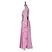 Lily Munster Cosplay Costume Pink Dress Gothic Vampire Bride Dress for Women (Pink, XS)