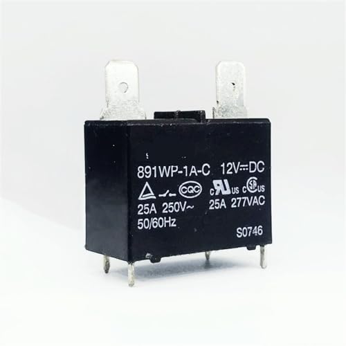 Relais 891WP-1A-C 12V 24V 25A 4 broches pour réparation de carte électronique