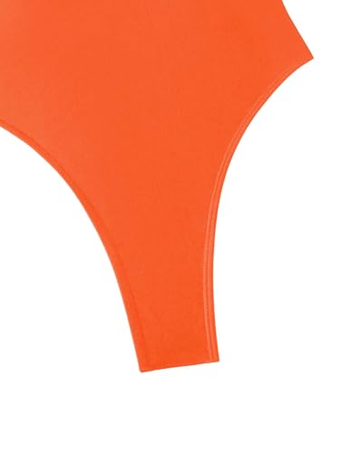 Image of Foxiny Sexy Backless Cheeky High Cut Leg Thong V Neck One Piece Swimsuit