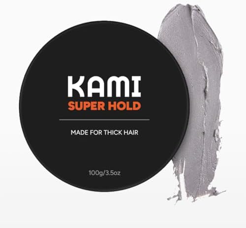 Kami Hair Clay for Men - Strong Hold, Matte Finish for Thick Hair, Long-Lasting Styling Clay for Texture, Volume, & All-Day Control -Hair Care Product