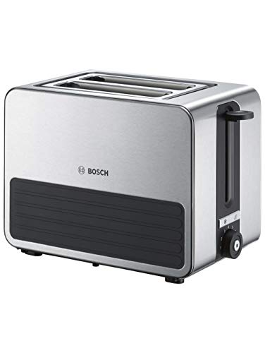 Bosch Kompakt Toaster TAT7S25, integrierter Edelstahl-Brötchenaufsatz, mit Abschaltautomatik, mit...