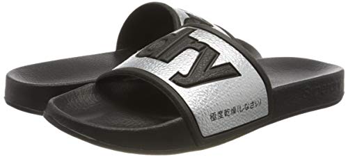 Superdry Women's Beach & Pool Shoes, Silver Silver C24, 3/4 Uk #TOP6