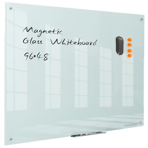 Magnetic Glass Dry Erase Board 48x96