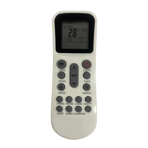 Image of Upix AC Remote No. 125 (No Backlight), Compatible /Replacement for Azure AC Remote Control (Exactly Same Remote Will Only Work)