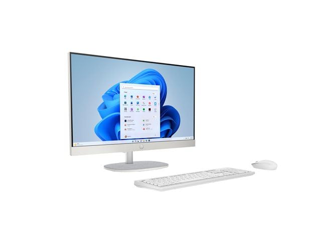 HP Tout-en-Un 24-cr0089nf, Ryzen 7 7730U, RAM 16 Go, SSD 512 Go NVMe, Écran LED 23.8" Full HD, Wi-FI 6, Windows 11 Home, Blanc