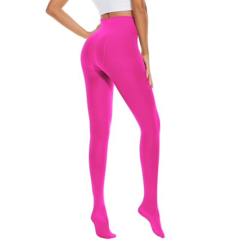 Image of Century Star Womens Tights Opaque Ballet Dance Stockings Tummy Control Top Pantyhose Run Resistant 80D High Waist Leggings