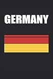 Germany Deutschland Flagge Meinungsfreiheit Geschenk: Notizbuch - Notizheft - Notizblock - Tagebuch - Planer - Liniert - Liniertes Notizbuch - ... - 6 x 9 Zoll (15.24 x 22.86 cm) - 120 Seiten