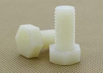 BOL-04129 5pcs M12x20mm-50mm White Nylon Hex Bolt White Hex Head Bolts Nylon Screw Kolloee(5pcs M12x20mm)