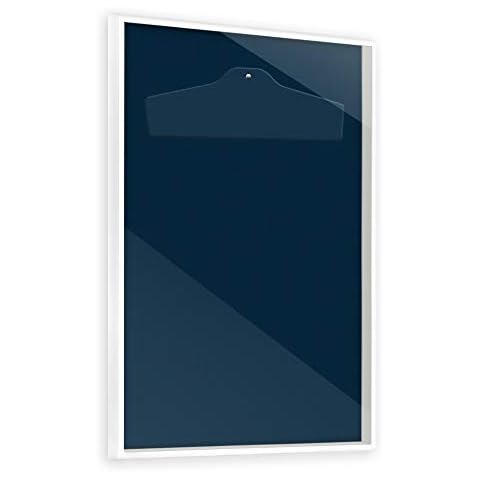 Bildershop-24 Objektrahmen Trikotrahmen VARIANTO35 inkl. Bügel und Passepartout 70x90cm Weiß matt Cover
