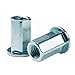 FHL2-1015-10.5, RIVETNUT, M10x1.5 (7.49-10.49mm GR) Full-Hex Body, LG FLNG HD, Steel, Zinc CLR (100 PK)