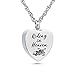 Riding in Heaven Urn Necklace for Ashes Motorcycle Rider Memorial Necklace Cremation Jewelry Urn Chain