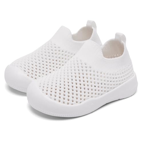 Image of Eashi Baby Boy Girl Non-Skid Indoor Infant Walking Shoes Breathable Warm Elastic Sock Shoes with Memory Sole Protect Toes Outdoor Sneakers